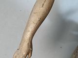 a statue of a woman reaching out of the water