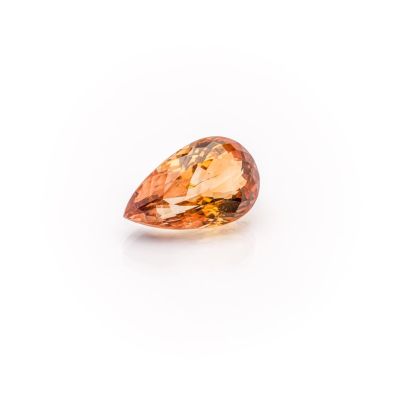 an orange diamond on a white background