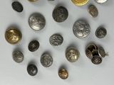a lot of coins that are sitting on a table