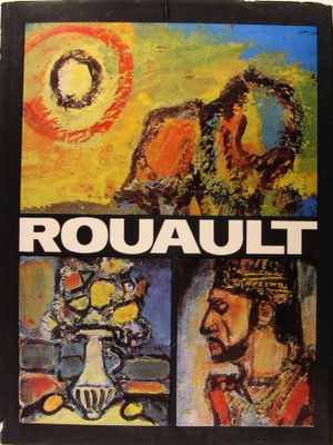 Sur la couverture du livre « Rouault », on voit un tableau représentant un homme et une femme.