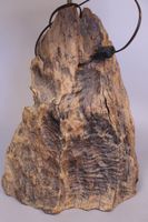 Pied de lampe en bois brut. H. avec la douille : 50 cm (photo 2)