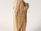 a statue of a woman with a veil on her head