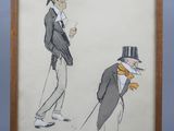 an image of a drawing of a man in a top hat and a man in a top hat
