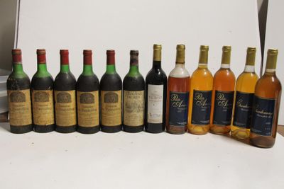 a lot of bottles of wine on the table