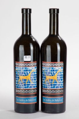 deux bouteilles de vin posées l'une à côté de l'autre sur une table