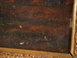 an image of a close up of a painting on a wall
