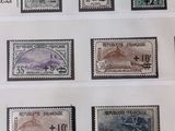 several different types of stamps are displayed on a sheet of paper