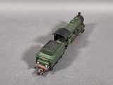 a toy train that is sitting on a table