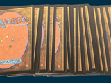 a lot of cards sitting on top of each other