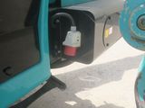 a close up of the door of a truck with the door open