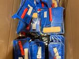 a cardboard box full of tools that are in it