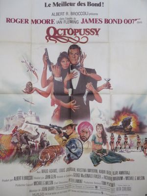 the poster for roger moore and james bond ' s octopusbusy starring in the film