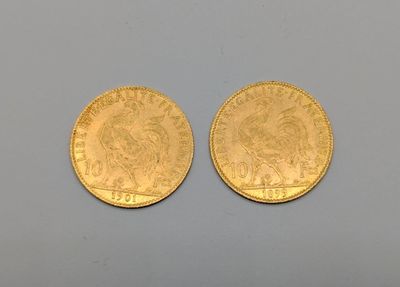 deux souverains en or, dont l'un est un souverain et l'autre un souverain