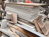 a pile of wood that is sitting on the ground