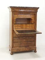 SECRETAIRE en placage de loupe de noyer ouvrant en façade pa… (photo 2)