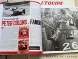 un livre dans lequel figure l'image d'une voiture de course