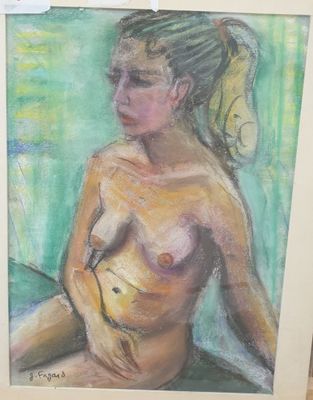 Gérard FAGARD (1938-2021) Pose assise