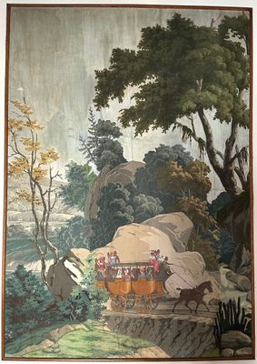 a picture of a painting on the wall of a house