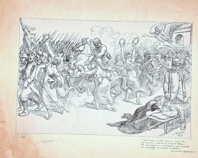 Adolphe WILLETTE (1857-1926) / « Chant des Girondins », lith…