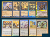 a lot of cards that are sitting on a table
