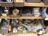 a shelf with many different items on it in a store