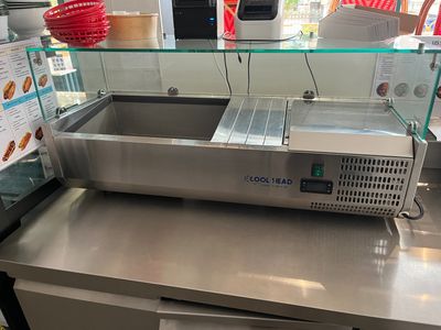 Tour réfrigéré inox G-LINE avec saladette COOL HEAD - Photo 1