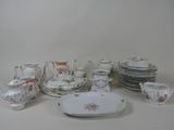 many different types of china on the table