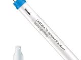 un gros plan d'un stylo muni d'une pointe bleue