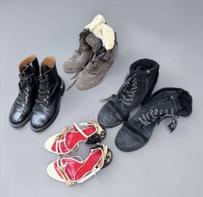 Lot comprenant : -Zadig et Voltaire : paire de bottines T38 …