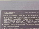 a sign on the back of a car stating people not to use the power switch