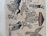 une image représentant un dessin de personnes avec des parapluies