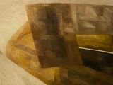 une peinture représentant une chaise posée par terre