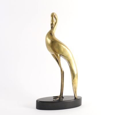 SCULPTURE "ÉCHASSIER" de BOISNOIR (XX)