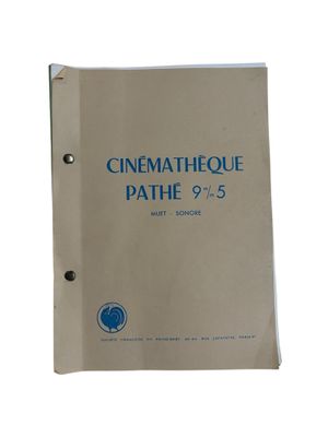 une image représentant un livre intitulé « Cinématiqueque Pathé 9 / 5 »