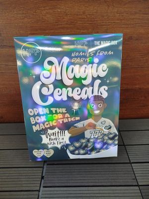 un sachet de « Celebras magiques » sur la table