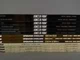 books stacked on top of each other on a table