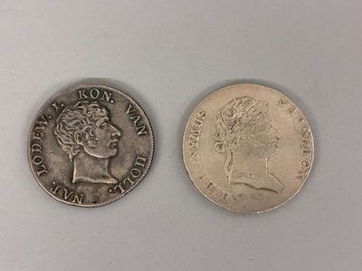 l'image d'une pièce de monnaie et une pièce représentant la tête d'une femme