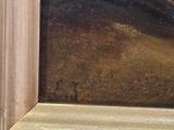 a picture of a painting of a man on a horse