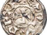 gros plan d'une pièce de monnaie en argent sur fond blanc