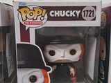 two pop vinyl figures of a man in a top hat and a woman in a top hat