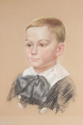 Friedericke de BEAUCLAIR (1882-1946) : portrait de jeune gar…
