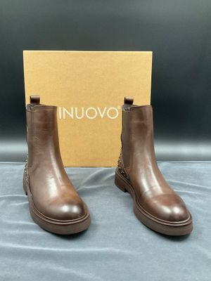 INUOVO, taille 39, bottines en cuir marron, référence A55002…