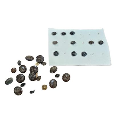 a picture of some buttons on a piece of paper