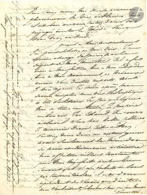 a letter written in black ink on a piece of paper
