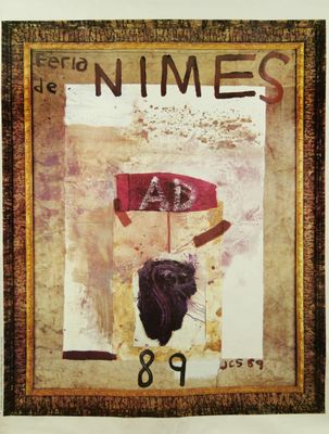 Julian SCHNABEL (né en 1951) d'après. Féria de Nîmes 89. Aff…