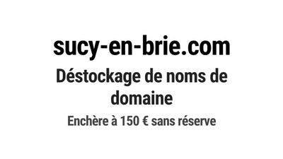 Nom de domaine sucy-en-brie.com.