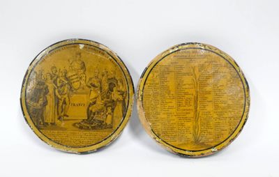 Tabatière Dieudonné en papier maché, circa 1820