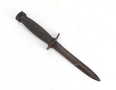 a picture of a knife on a white surface