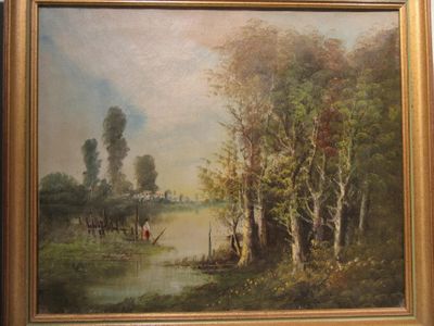 une image d'un tableau sur le mur d'une pièce