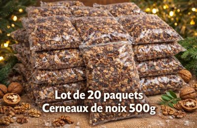 lot de 20 paquets ceremaux de noix 500g